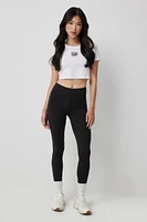 Ardene Super Soft Wide Waistband Leggings in | Size | Polyester/Spandex