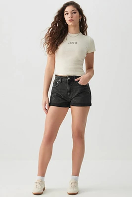 Ardene Mom Denim Shorts in | Size | 100% Cotton