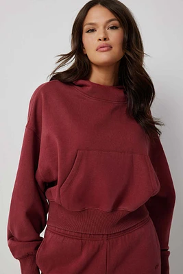 Ardene Short High Neck Hoodie in | Size | Polyester/Cotton | Fleece-Lined