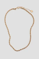 Ardene Torsade Chain Necklace in Gold | Eco-Conscious