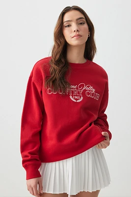 Ardene Unisex Tennis Club Sweatshirt in | Size | Cotton | Eco-Conscious