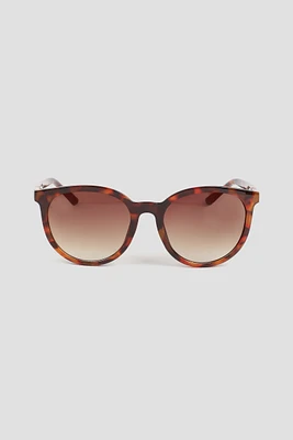 Ardene Round Sunglasses in Brown | Size 28