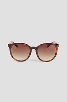 Ardene Round Sunglasses in Brown | Size 28