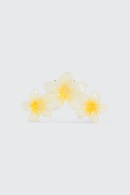 Ardene Hibiscus Hair Claw in White