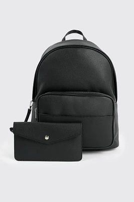 Ardene Faux Leather Backpack in | 100% Recycled Polyester/Faux Leather | Eco-Conscious