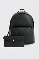 Ardene Faux Leather Backpack in | 100% Recycled Polyester/Faux Leather | Eco-Conscious
