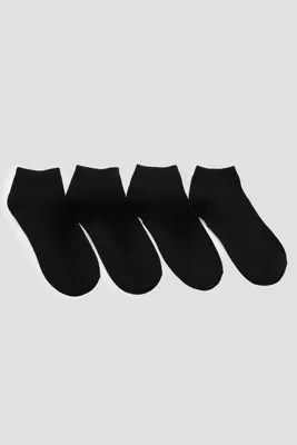 Ardene 4-Pack of Cotton Ankle Socks in | Polyester/Cotton/Elastane