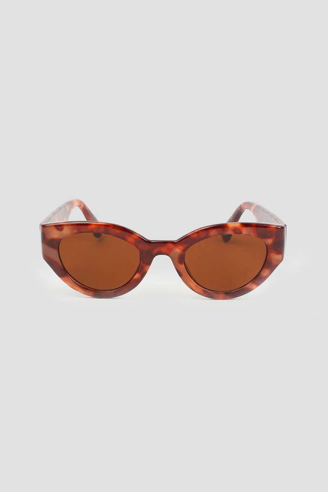 Ardene Tortoiseshell Cat Eye Sunglasses in Brown