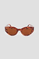 Ardene Tortoiseshell Cat Eye Sunglasses in Brown