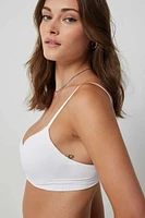 Ardene Seamless Push-Up Bra in White | Size | Nylon/Elastane