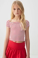 Ardene Kids Off Shoulder Top | Size | Spandex/Cotton