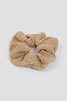 Ardene XL Knit Scrunchie in Beige