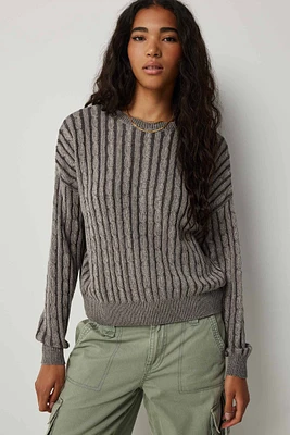 Ardene Oversized Cable Knit Sweater in | Size