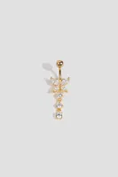 Ardene Butterfly Navel Piercing in Gold