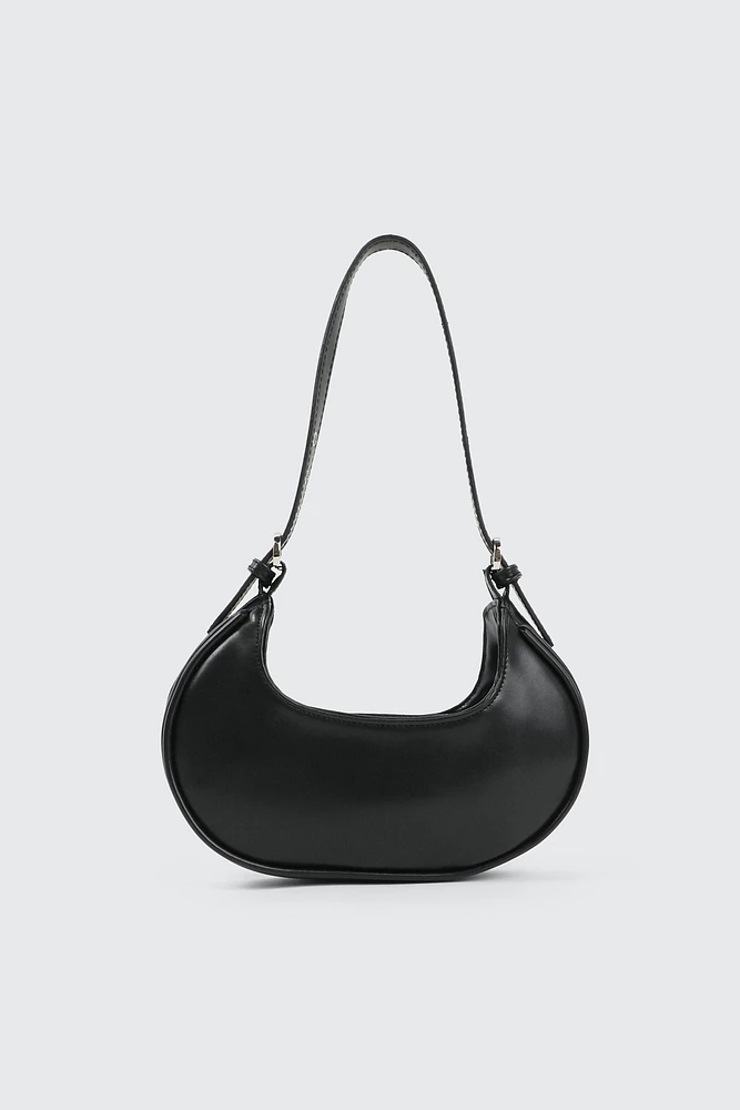 Ardene Kids Faux Leather Shoulder Bag in Black