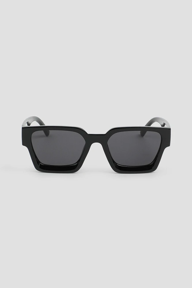 Ardene Black Square Sunglasses