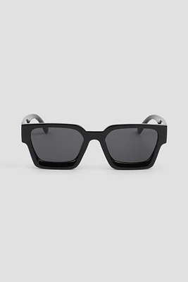 Ardene Black Square Sunglasses