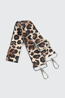 Ardene Printed Adjustable Crossbody Strap in Brown | Polyester