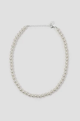 Ardene Pearl Necklace in White