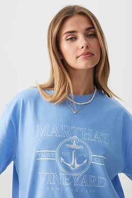 Ardene Oversized Graphic T-Shirt in | Size | 100% Cotton
