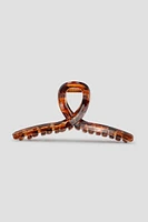 Ardene Tortoiseshell Loop Hair Claw in Brown