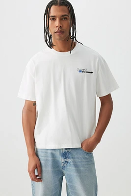 Ardene Man Boxy Graphic T-Shirt For Men in | Size | 100% Cotton