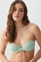 Ardene Bikini Top with removable straps in Light | Size | Polyester/Nylon/Spandex | Microfiber