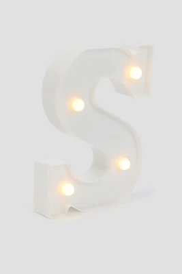 Ardene LED Letter S Light in White