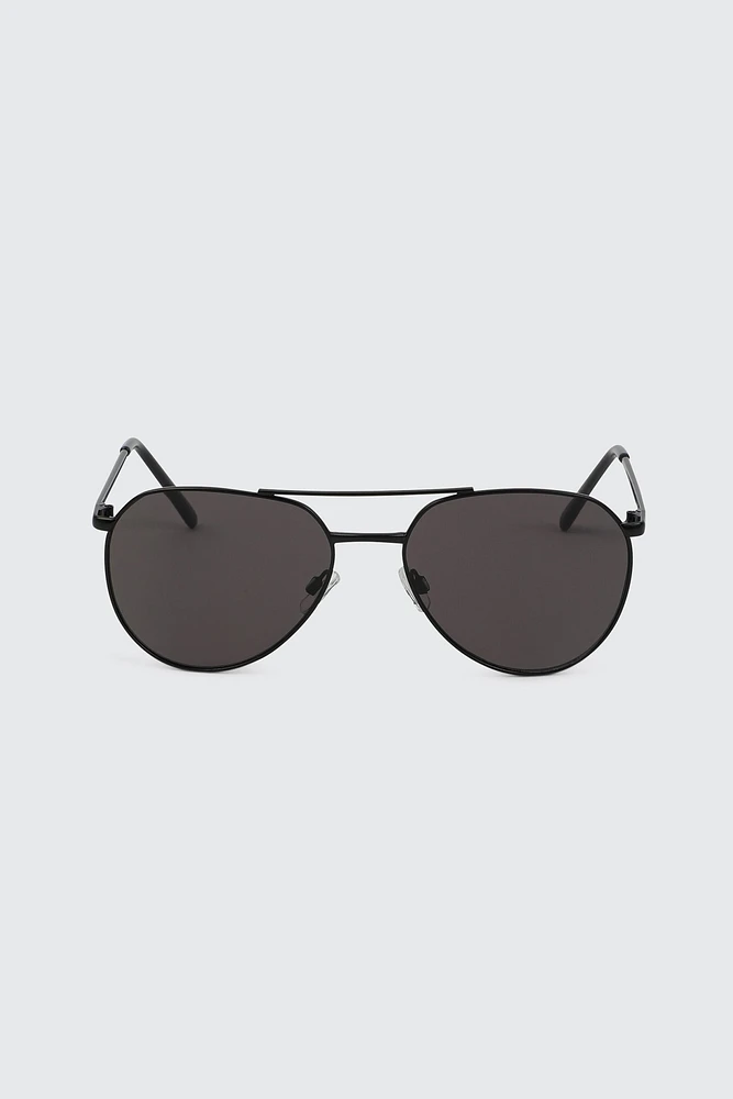 Ardene Man Aviator Sunglasses For Men in Black