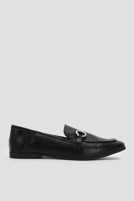 Ardene Horsebit Loafers in Black | Size