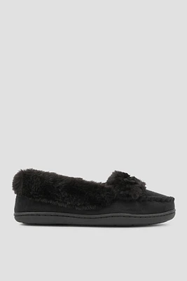 Ardene Moccasin Slippers in | Size | Faux Suede | Eco-Conscious