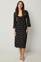 Ardene Floral Sweetheart Midi Dress in | Size