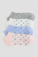 Ardene 4-Pack Floral Ankle Socks | Polyester/Spandex