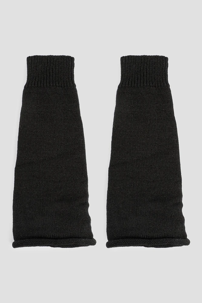 Ardene Flared Leg Warmers in Black | 100% Acrylic
