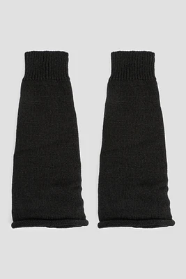 Ardene Flared Leg Warmers in Black | 100% Acrylic