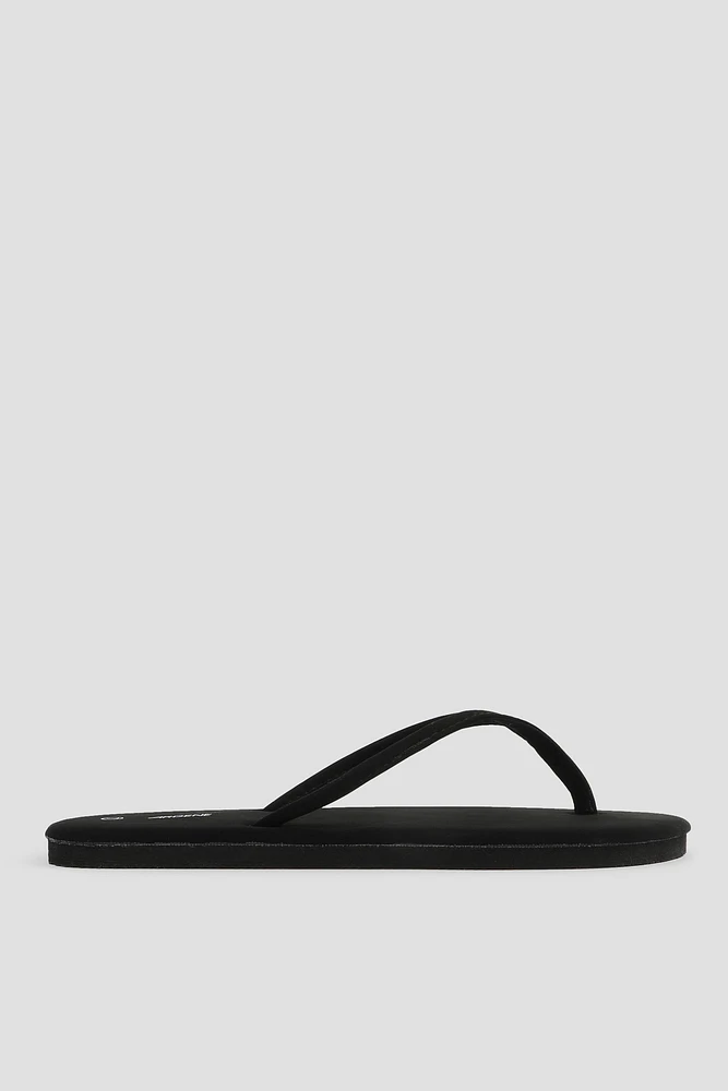 Ardene Faux Suede Flip-Flops Sandals in | Size