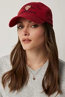 Ardene Cambridge Cap in Red | Cotton