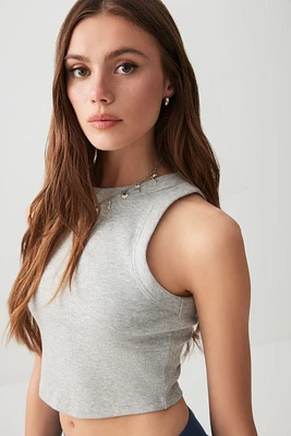 Ardene Basic Rib Wide Binding Tank Top in | Size | Cotton/Elastane | Eco-Conscious
