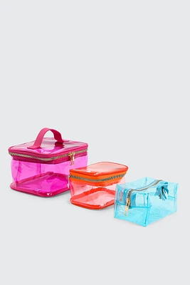 Ardene 3-Pack Makeup Bags