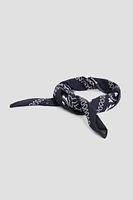 Ardene Paisley Bandana in Dark