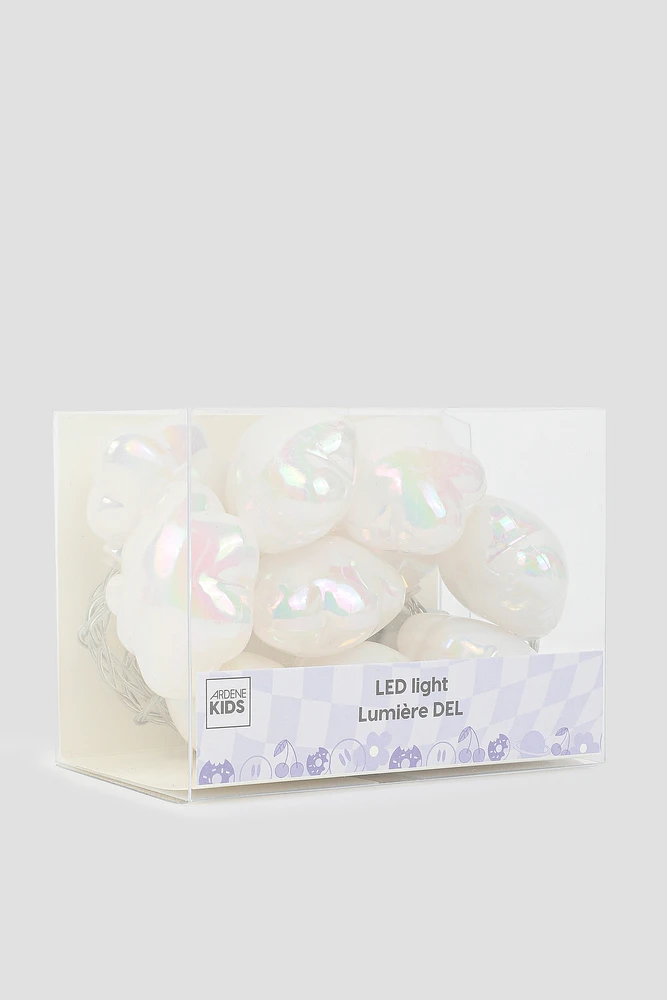 Ardene Iridescent LED Cloud String Lights in White