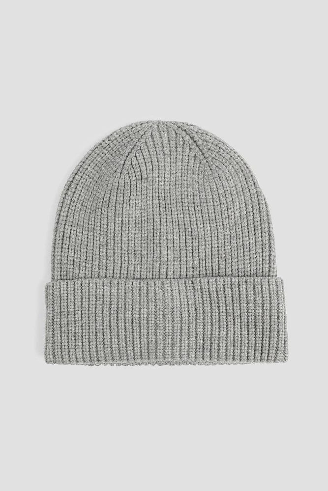 Ardene Solid Ribbed Beanie in | Polyester/Elastane