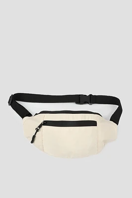 Ardene Nylon Fanny Pack in White | Polyester/Nylon