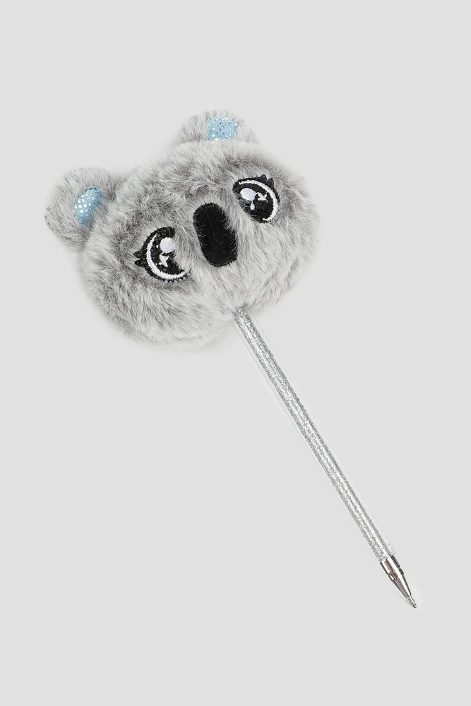 Ardene Kids Koala Pen in Light Grey