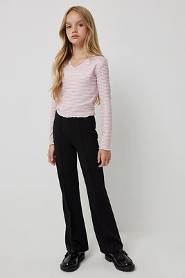 Ardene Black Flare Pants | Size | Polyester/Elastane