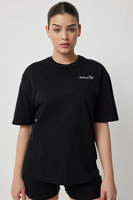 Ardene Crew Neck T-Shirt with Logo in | Size | 100% Cotton