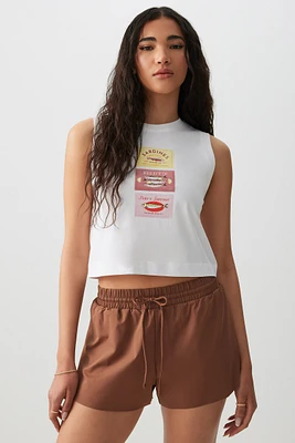Ardene Microfiber Flowy Shorts in Brown | Size | Polyester/Nylon/Elastane