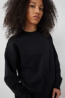 Ardene Solid Crew Neck Sweatshirt in | Size | Polyester/Cotton | Fleece-Lined | Eco-Conscious