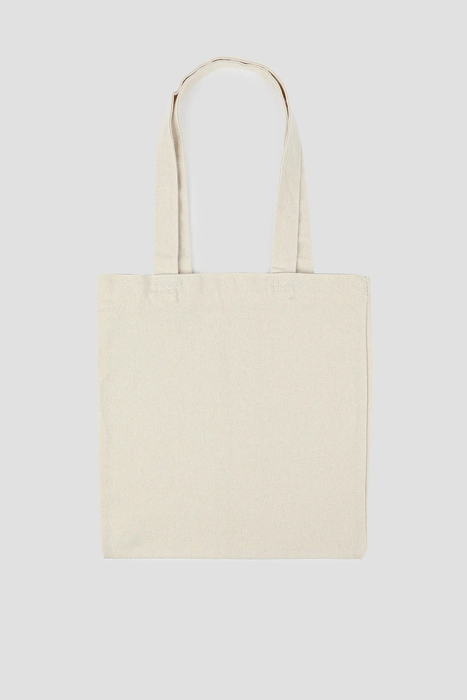 Ardene Canvas Tote Bag in Beige | Cotton | Eco-Conscious