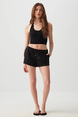 Ardene French Terry Shorts in | Size | Polyester/Cotton/Elastane